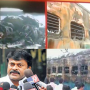 Tamil Nadu Express fire: Chiranjeevi visits Nellore station