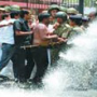 Water cannons used against students protesting gangrape